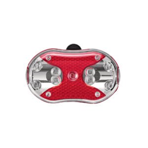 Linterna trasera para bicicleta 9 LEDs con 2 pilas AAA