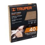 Lija para madera papel cabinet, grano 40, TRUPER