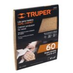 Lija para madera papel cabinet, grano 60, TRUPER