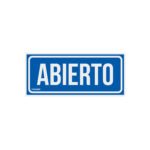 Letrero de señalización 'ABIERTO/CERRADO', 28 x 12 cm