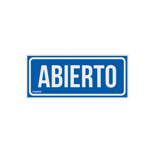 Letrero de Señalización Truper "ABIERTO/CERRADO" 28 x 12 cm - Tecnología de Información Inmediata para Negocios y Establecimientos que Comunica Efectivamente el Estado del Servicio a Clientes Potenciales (Clave 18239)