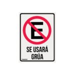 Letrero de señalización 'NO ESTACIONARSE', 25 x 34 cm