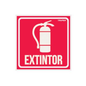 Letrero de señalización 'EXTINTOR', 19 x 19 cm, TRUPER