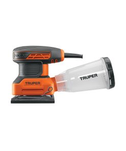 Lijadora Truper Pro Orbital 1/4 Hoja 240W - Tecnología de Vibración para Acabados Finos que Minimiza las Marcas y Proporciona Superficies Uniformes (Clave 102746)