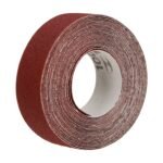 Rollo de 5 m lija Truper para plomero grano 100 ancho 1" - Tecnología de desbaste controlado para trabajos domésticos que facilita la limpieza precisa de conexiones hidráulicas (Clave 100568)