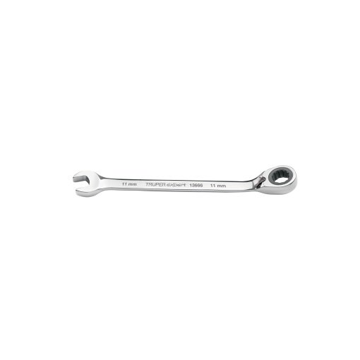 Llave Combinada Matraca Reversible 11mm x 160 mm Largo, herramienta eficiente para mecánica, clave 13666 - Expert