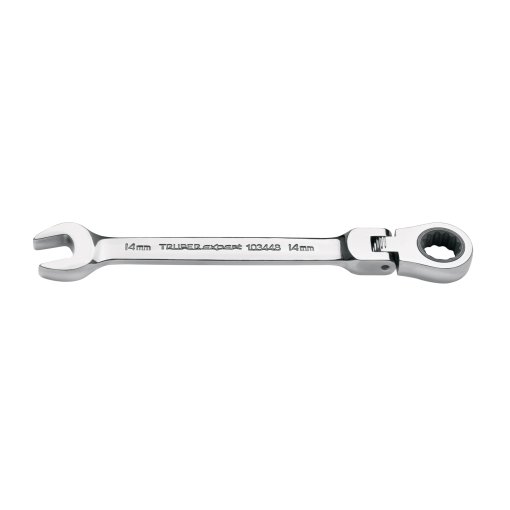 Llave Combinada con Matraca 14 mm Flexible, Alta Precisión para Ajustes de Espacios Reducidos, clave 103448 - Expert