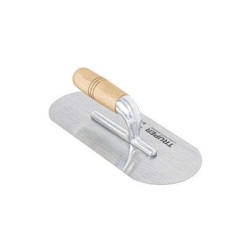 Llana Truper Profesional Canto Redondo 12" x 5" - Tecnología de Alisado con Mango de Madera para Acabados Curvos que Elimina Imperfecciones en Esquinas y Juntas (Clave 102639)