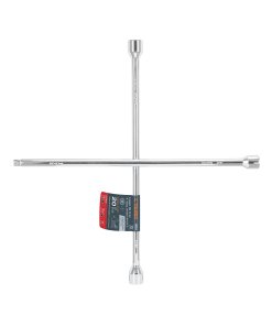 Llave Truper Profesional de Cruz 20" - Tecnología Pulida y Cromada con Entrada Cuadro 1/2" para Uso con Dados que Amplía su Funcionalidad (Clave 18024)