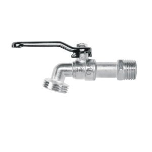 Llave de esfera de zinc 1/2', 110 g, s/adaptador, BASIC