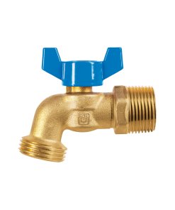 Llave de Esfera de Latón 3/4' con Rosca para Manguera, especialmente diseñada para conexiones de jardín, clave 49054 - FOSET