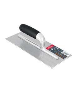 Llana Truper 11" Dentado Triangular 10 Remaches Mango Comfort Grip - Tecnología de Adhesión Máxima para Superficies Irregulares que Aumenta 50% el Área de Contacto Creando Uniones Virtualmente Irrompibles (Clave 102776)