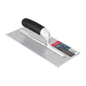 Llana 11' dentado triangular, 10 remaches,mango Comfort Grip