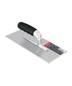 Llana Truper 11" Dentado Triangular 6 Remaches Mango Comfort Grip - Tecnología de Confort Avanzado para Instalaciones Extensas que Reduce un 65% el Esfuerzo de Muñeca Mientras Crea Patrones de Adhesivo Óptimos (Clave 102777)