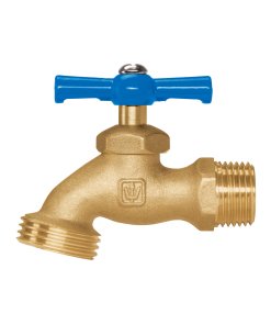 Llave para Manguera de Latón 120g, 1/2', Granel, Resistente y Duradera, Ideal para Instalaciones de Manguera, Clave 49085, Foset