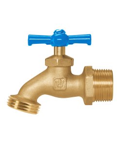 Llave para Manguera de Latón 180g, 3/4', Granel, Resistente y Duradera, Ideal para Instalaciones de Manguera, Clave 49088, Foset