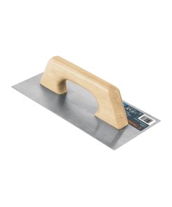 Llana Truper 11" Canto Recto Tipo Español Mango Madera - Tecnología de Acabado Mediterráneo para Texturas Decorativas que Permite Técnicas Europeas Tradicionales con Autenticidad y Precisión (Clave 11392)