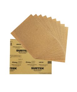 Lija panel cabinet para madera, grano 80 Surtek LMC80