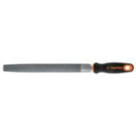 Lima media caña bastarda 10' con mango Comfort Grip, TRUPER