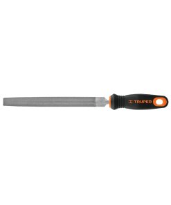 Lima Media Caña Truper Bastarda 8" - Tecnología de Mango Doble Inyección para Usos Generales que Proporciona Balance Entre Confort y Efectividad (Clave 15318)