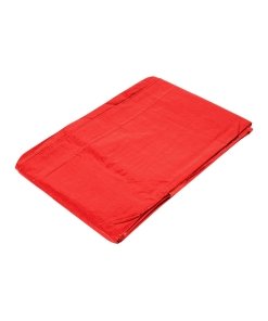 Lona de polietileno 3 x 4 m, roja, 110 g/m2, resistencia ideal para cubrimientos temporales, PRETUL clave 23765