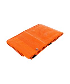 Lona de polietileno 3 x 5 m, naranja, 110 g/m2, ideal para cubrir áreas grandes, PRETUL clave 26142