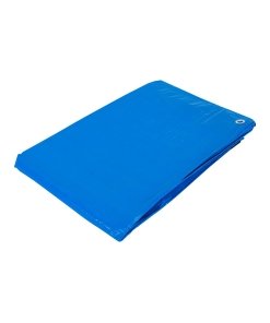 Lona de polietileno 3 x 6 m, azul, 110 g/m2, ideal para proteger equipos y materiales, PRETUL clave 23779