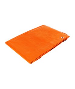Lona de polietileno 3 x 6 m, naranja, 110 g/m2, opción flexible para protección contra el clima, PRETUL clave 26145