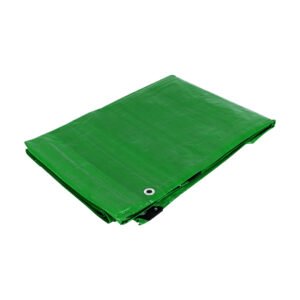 Lona de polietileno 3 x 6 m, verde, 110 g/m2, versátil y resistente para trabajos en exteriores, PRETUL clave 26151