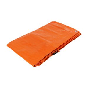 Lona de polietileno 4 x 4 m, naranja, 110 g/m2, perfecta para proyectos al aire libre, PRETUL clave 26141
