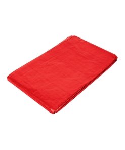 Lona de polietileno 4 x 5 m, roja, 110 g/m2, opción confiable para cubrimientos en exteriores, PRETUL clave 23766