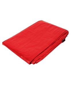 Lona de polietileno 4 x 6 m, roja, 110 g/m2, resistente y flexible para uso en exteriores, PRETUL clave 23767