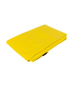 Lona de polietileno 5 x 5 m, amarilla, 110 g/m2, versátil para uso en proyectos al aire libre, PRETUL clave 26164