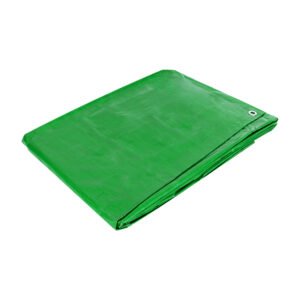 Lona de polietileno 5 x 5 m, verde, 110 g/m2, alta resistencia para cubrimientos duraderos, PRETUL clave 26152