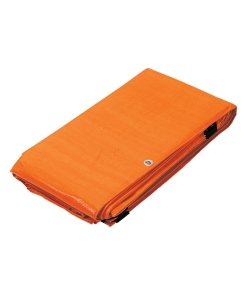Lona de Polietileno 5 x 6 m, Naranja, 110 g/m², Alta Visibilidad para Uso en Obra, PRETUL Pretul Clave 23760