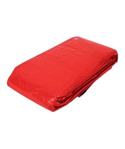 Lona de Polietileno 6 x 12 m, Roja, 110 g/m², Resistente para Protección Exterior, PRETUL Pretul Clave 23769