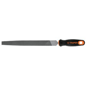 Lima plana bastarda 10' con mango Comfort Grip, TRUPER