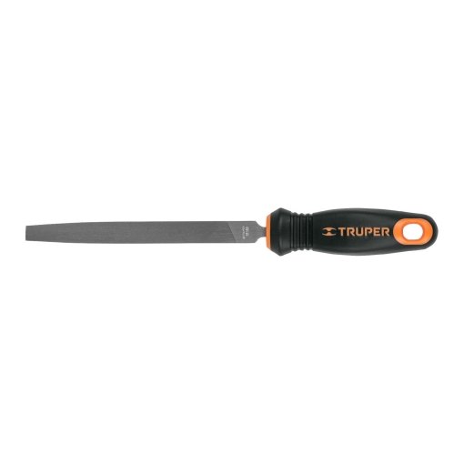 Lima Plana Truper Muza 6" - Tecnología de Mango Doble Inyección para Acabados Detallados que Mejora el Control y Comodidad del Usuario (Clave 11238)