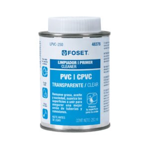 Limpiador para PVC y CPVC, lata 250ml, FOSET