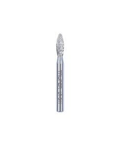 Lima rotativa Truper Mini-Flame SH-1 1/4" - Tecnología de precisión en forma de flama para trabajos detallados que permite acabados profesionales en espacios reducidos (Clave 103500)