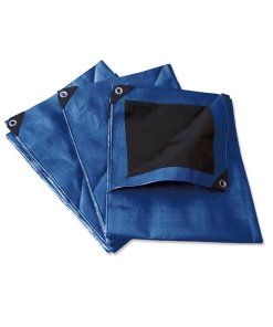 Lona de polietileno reforzada color azul 3 x 3 m Surtek LR3X3A