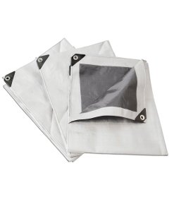 Lona de polietileno reforzada color blanco 3 x 3 m Surtek LR3X3B