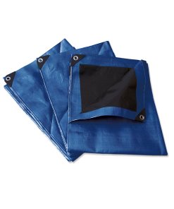 Lona de polietileno reforzada color azul 4 x 5 m Surtek LR4X5A