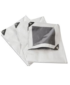 Lona de polietileno reforzada color blanco 4 x 5 m Surtek LR4X5B