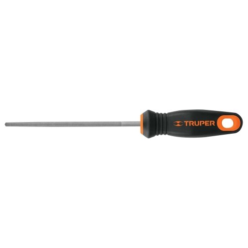 Lima redonda Truper Ergo-Muza 6" - Tecnología de corte fino para acabados que incluye mango de doble inyección para mayor confort y precisión (Clave 11247)