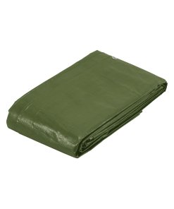 Lona Uso Rudo 5 x 6 m, Verde Olivo, 240 g/m2, Durabilidad Extrema para Proyectos en Exteriores, clave 16377 - TRUPER EXPERT
