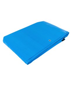 Lona de polietileno Truper Heavy-Duty 5x7m Azul - Tecnología de refuerzo multicapa para exteriores que brinda 180g/m² de protección duradera en ambientes agresivos (Clave 102573)