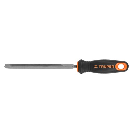 Lima triángulo Truper Comfort-Pro 6" - Tecnología de 34 dientes por pulgada para metales pesados que incorpora mango de doble inyección para máximo confort (Clave 15307)