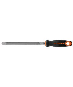 Lima triángulo Truper Comfort-Pro 8" - Tecnología de 32 dientes por pulgada para trabajos exigentes que incorpora mango de doble inyección para uso prolongado (Clave 15308)