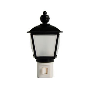 Lámpara decorativa de noche, farol negro 127 V Foy LUN09